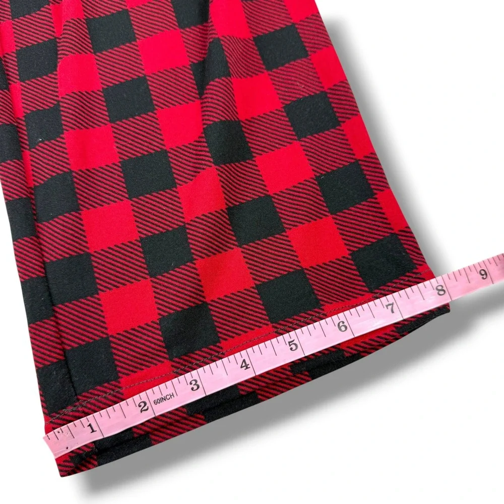 NWT Perry Ellis Portfolio Pajama Pants Mens Size Small S Buffalo Plaid Red Black